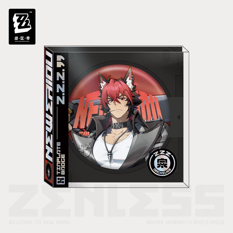 ZZZ Spook Shack Tinplate Badge | Featuring Komano Manato, Lucia