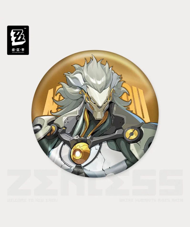 ZZZ Krampus Compliance Authority Tinplate Badge